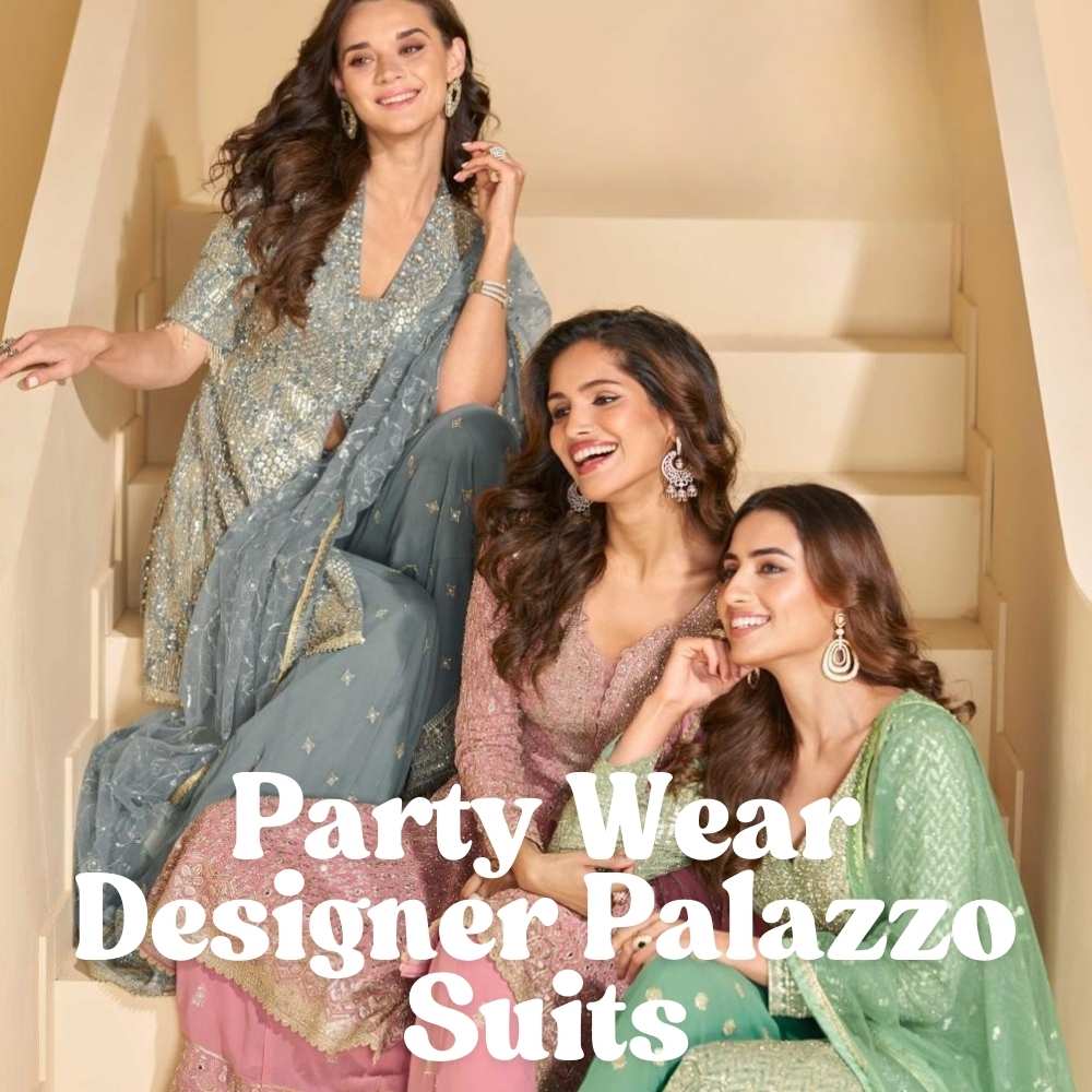 Party Wear Designer Palazzo Suits