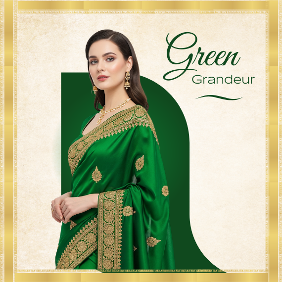 Green Sarees & Dresses for Women