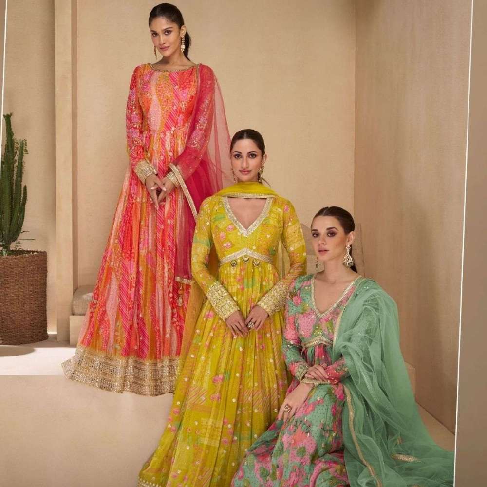 Beautiful Anarkali Gowns with Dupatta