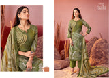 Elegant Unstitched Cotton Suit (Earthy Mustard)