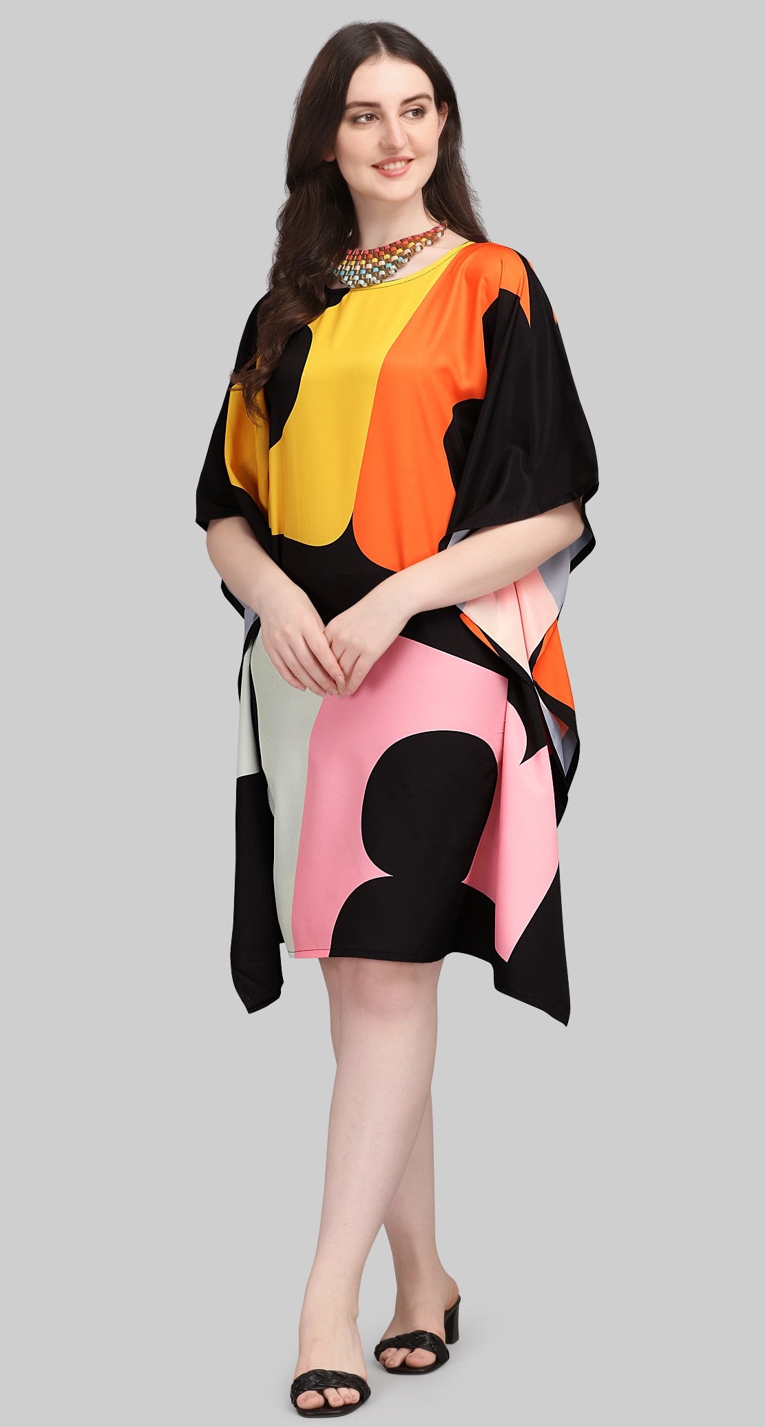 Multicolor Modern Kaftan Dress for Women