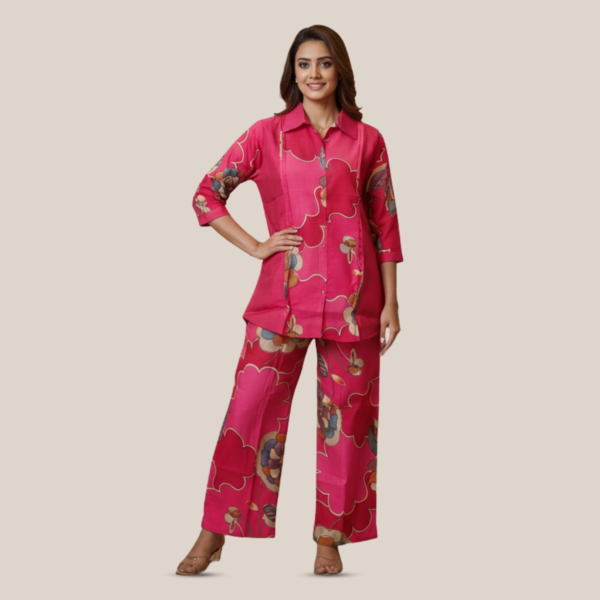 Stylish Vatican Silk Coord Set for Women