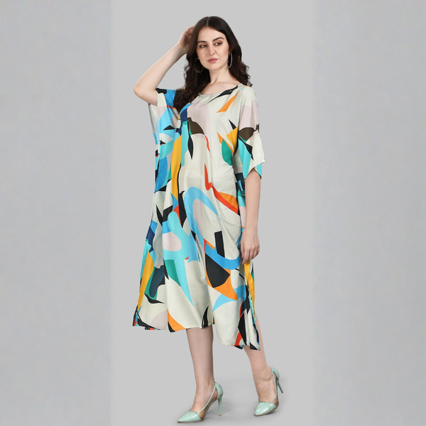 Pastel Green Designer Kaftan Kurti for Women