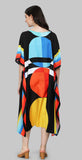 Black Multicolor Designer Kaftan Kurti for Women