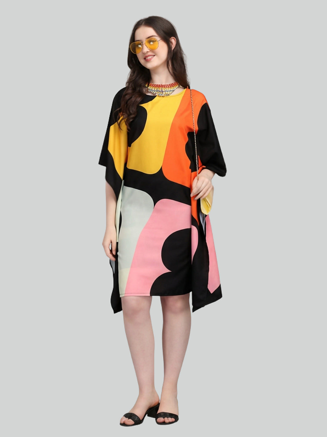 Multicolor Modern Kaftan Dress for Women