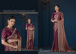 Royal Wine Elegance - Satin Silk Saree