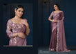 Royal Plum Satin Silk Saree – Timeless Elegance