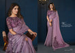 Royal Plum Elegance Satin Silk Saree