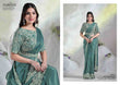 Sea Green Ready-to-Wear Saree with Hand Embroidered Blouse from www.fashionpur.com