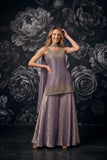 Lavender Embroidered Designer Palazzo Set