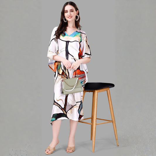 Elegant Ivory Designer Kaftan Kurti for Women