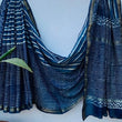 Blue Maheshwari Silk Saree – Elegant Handloom Cotton Silk