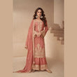 Dusty Pink Wedding Wear Designer Palazzo Suit with Dupatta