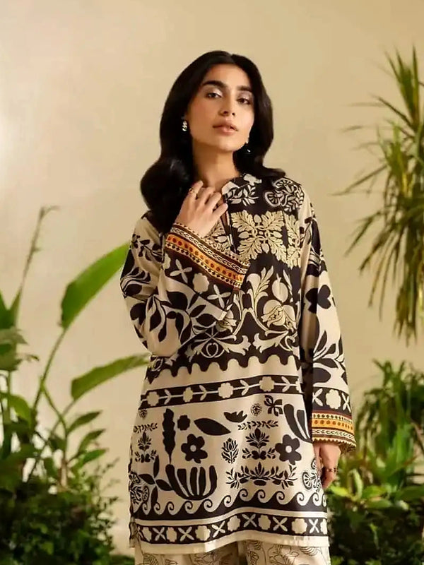Elegant Satin Printed Coord Set for Women