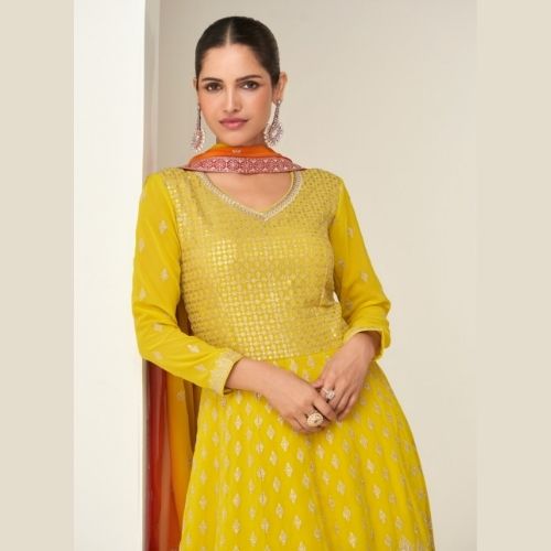 Designer Anarkali Gown with Dupatta for Women