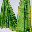 Green Maheshwari Silk Saree – Handloom Cotton Silk Elegance