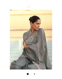 Grey Premium Indo Western Silk Dress
