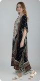Elegant Black Designer Kaftan Suit Set