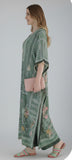 Elegant Olive Green Kaftan Suit Set