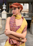 Yellow Soft Linen Cotton Saree with Minakari Weaved Pallu