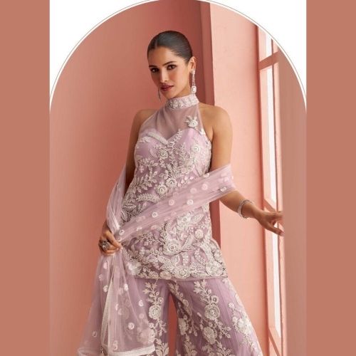 Lavender Sharara Suit