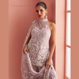 Lavender Designer Sharara Suit