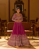 Heavy Embroidered Magenta Designer Lehenga Set