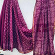 Elegant Maroon Chanderi Silk Saree – Handloom Ethnic Wear