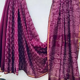 Elegant Maroon Chanderi Silk Saree – Handloom Ethnic Wear
