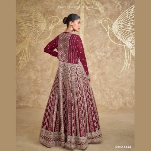 Maroon Designer Lehenga