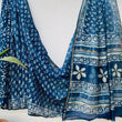 Navy Blue Pure Chanderi Silk Saree – Handloom Ethnic Elegance