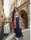 Navy Blue Indo Western Designer Outfit