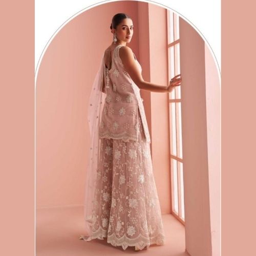 Pink Sharara Suit