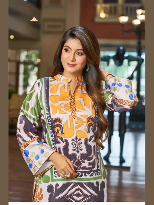 Premium Satin Printed Coord Set for Women
