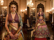 Emerald Green Royal Elegance PV Silk Embroidered Lehenga (Deep Mahogany)