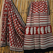 Red Mulmul Cotton Saree – Pure Soft Handloom Cotton Saree for Women