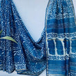 Royal Blue Chanderi Silk Saree – Handloom Elegance