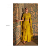 Rust Orange Embroidered Indo-Western Dress