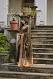 Regal Mehendi & Gold Kalyani Silk Saree