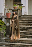 Regal Mehendi & Gold Kalyani Silk Saree