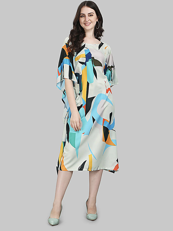 Pastel Green Designer Kaftan Kurti for Women