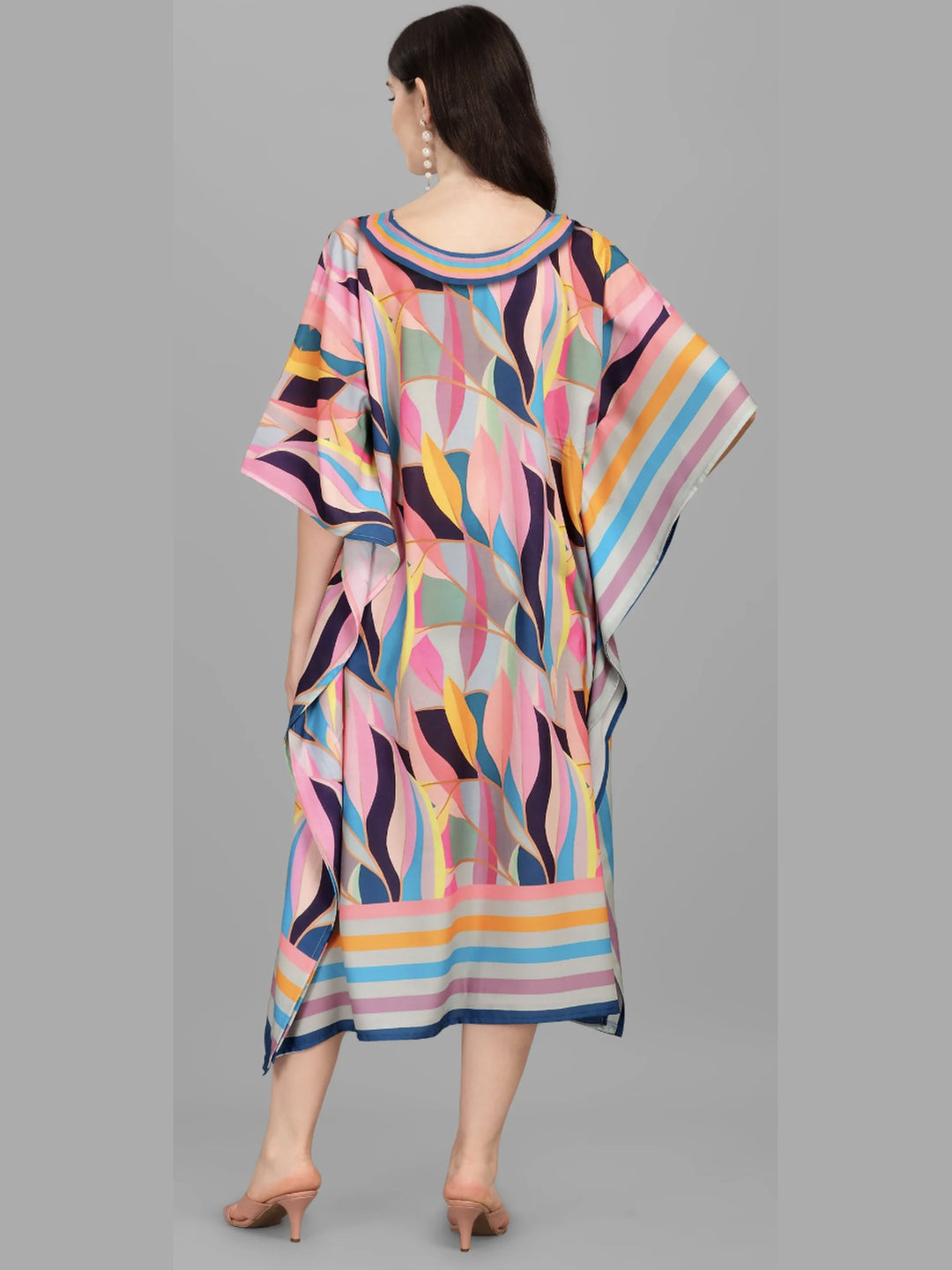 Multicolor Designer Kaftan Kurti for Women