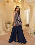 Printed Indo Western Top with Palazzo Set for Women – Festive & Party Wear