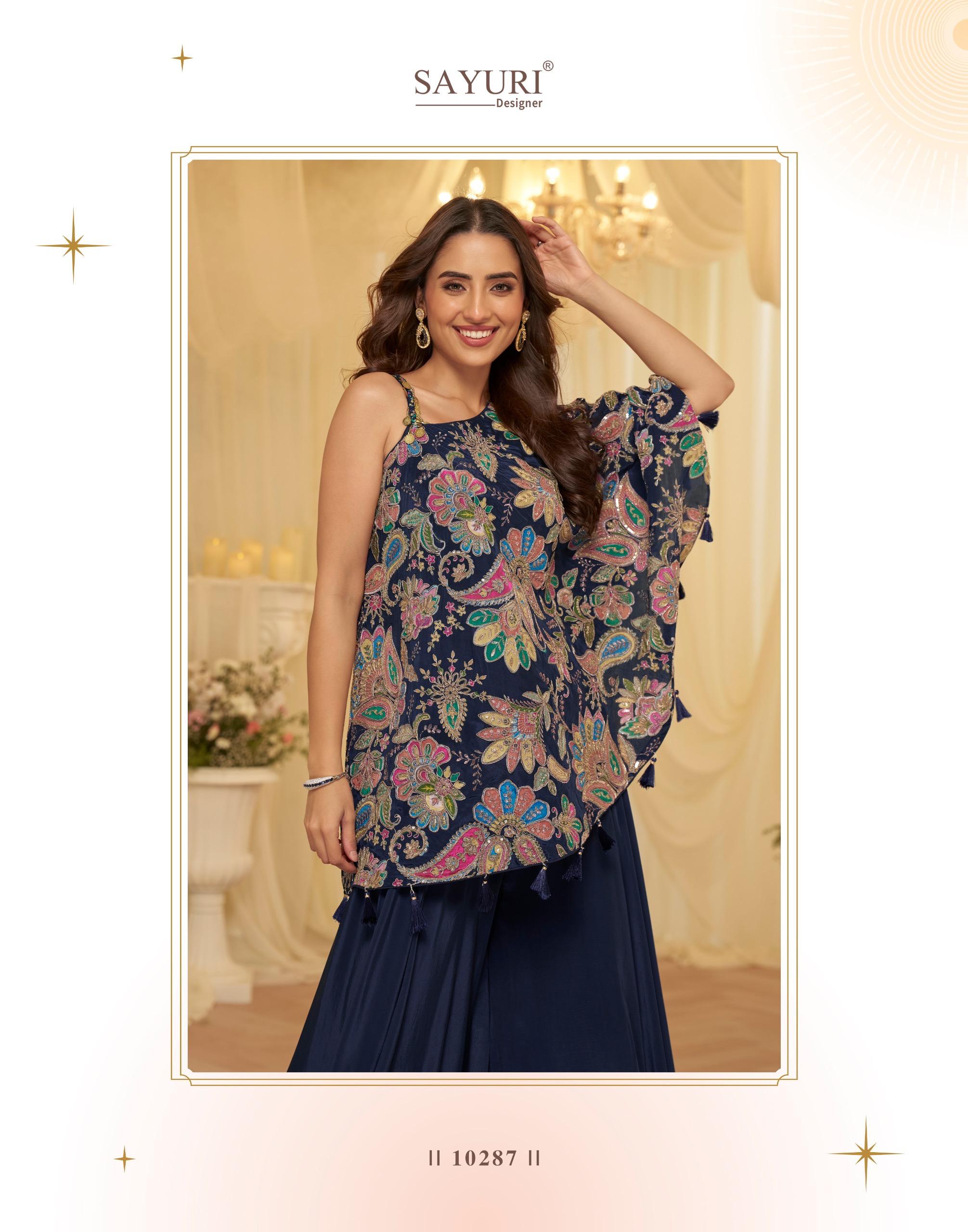Printed Indo Western Top with Palazzo Set for Women – Festive & Party Wear