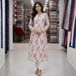 Blush Pink Floral Chikankari Kurti