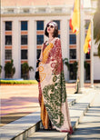 Multicolor Designer Satin Silk Saree