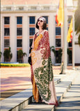 Multicolor Designer Satin Silk Saree