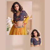 Embroidered Viscose Jacquard Silk Lehenga Choli