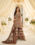 Cream Printed Premium Natural Crepe Silk Palazzo Set