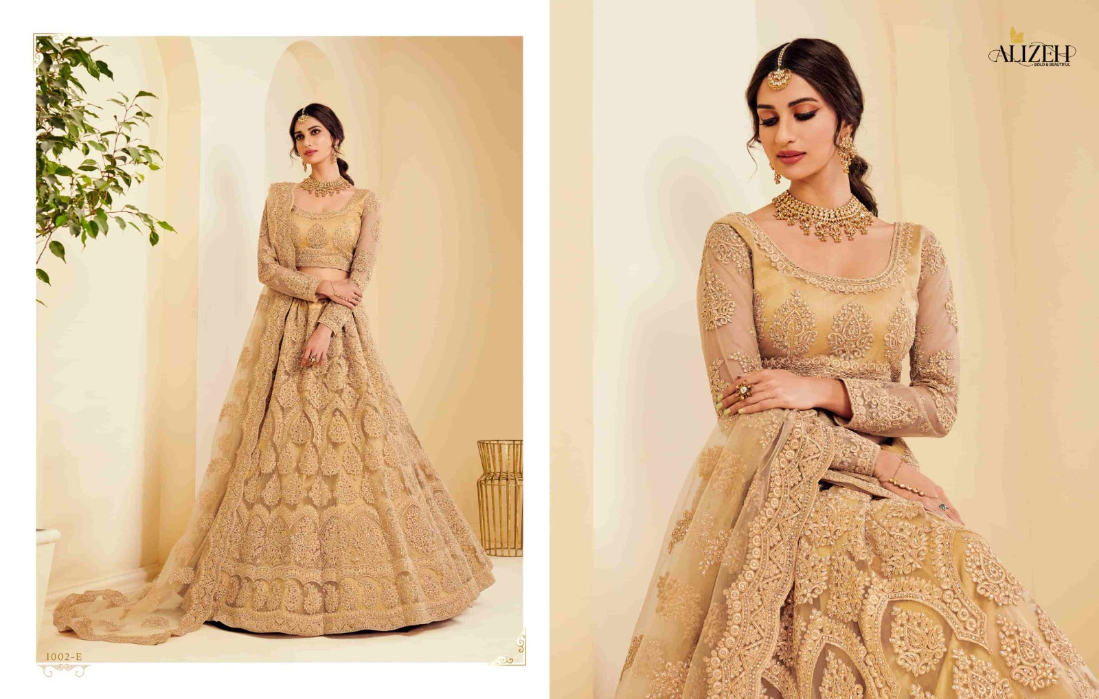 Off White Royal Splendor Lehenga